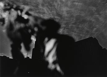 RAY K. METZKER (1931-2014) Silhouetted building * Moving figure.